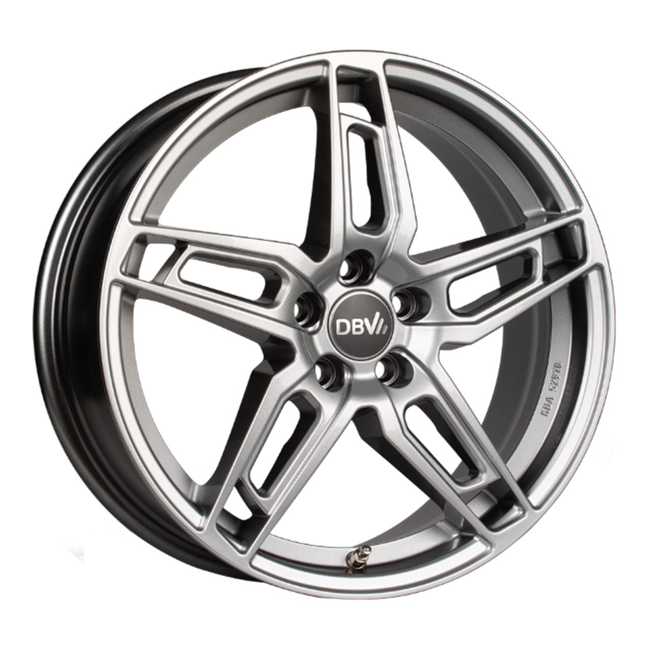 DBV 5DS 005 shadow silber 6.5Jx16 5x100 ET45