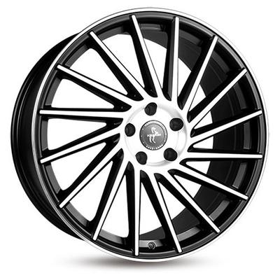 KESKIN WHEELS KT17 HURRICANE matt black front polish 9.5Jx21 5x120 ET38