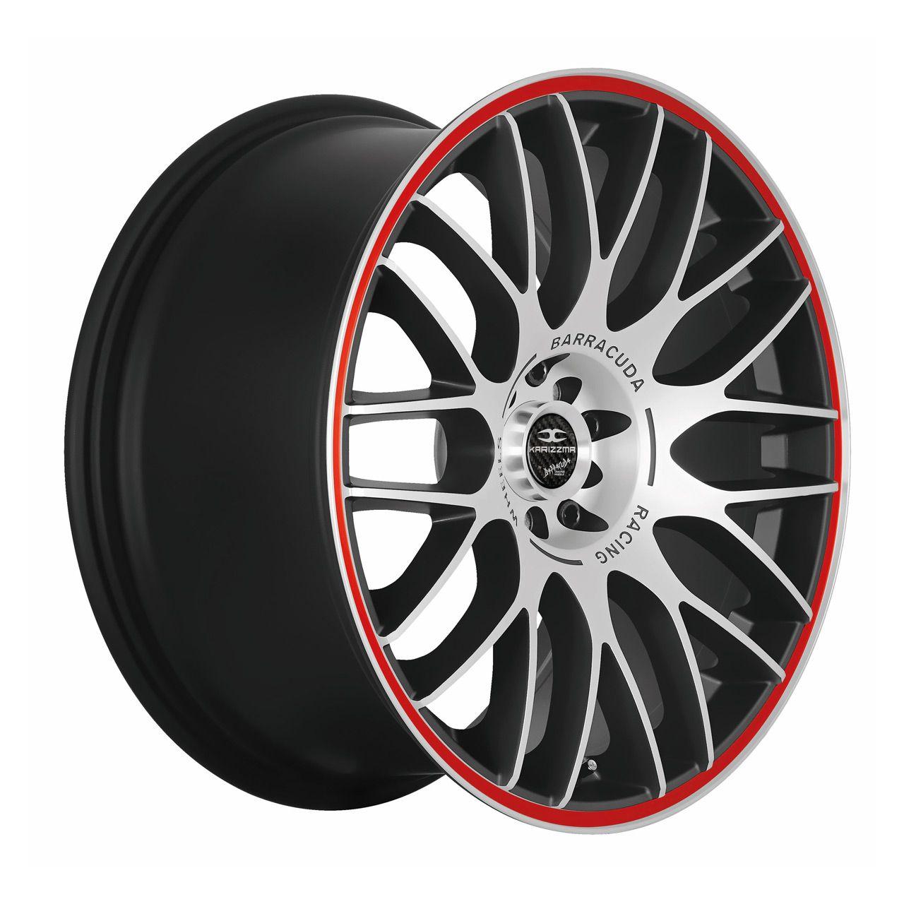 BARRACUDA KARIZZMA mattblack puresports color trim rot 8.0Jx18 4x100+108 ET38
