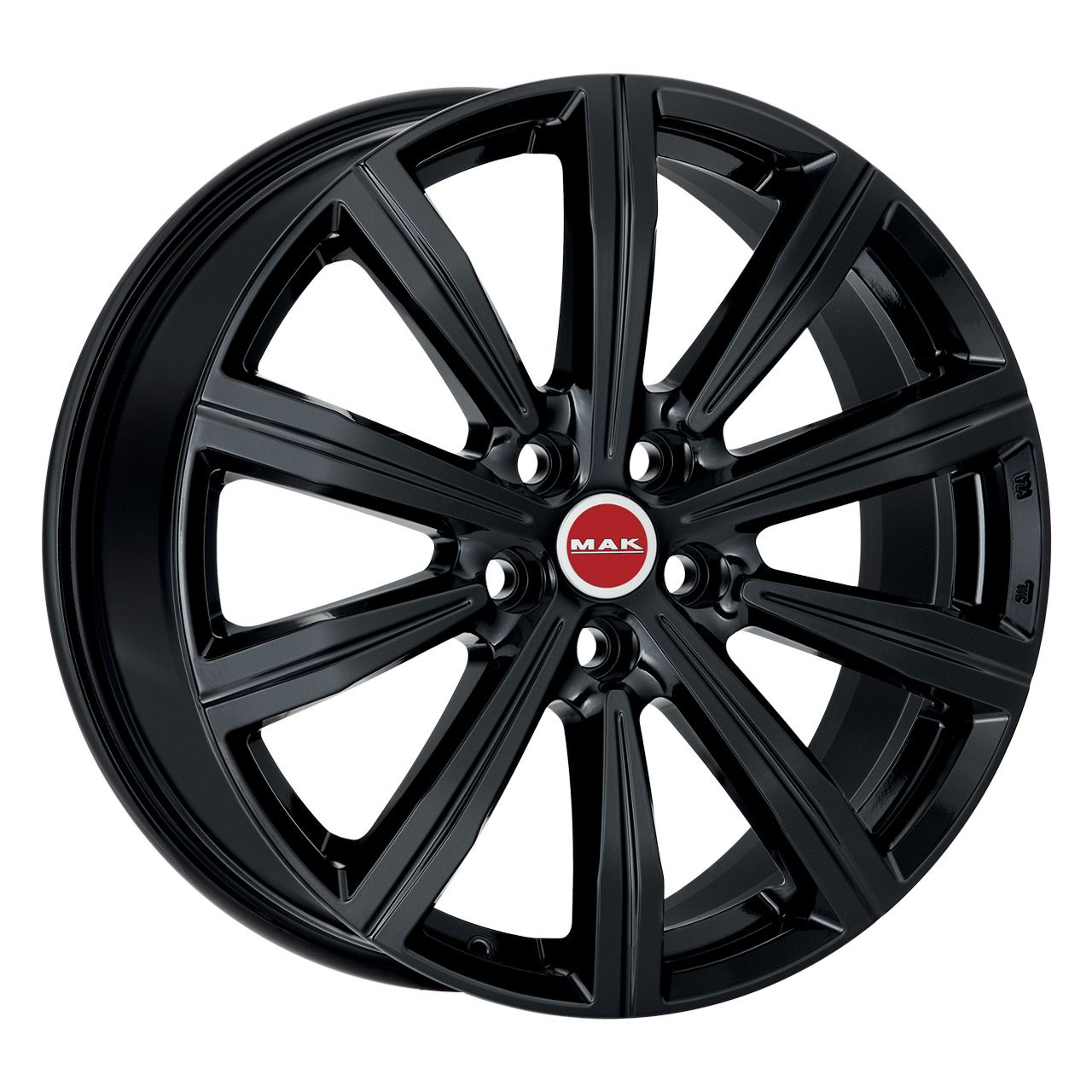 MAK BIRMINGHAM UNIVERSAL schwarz glänzend 8.5Jx20 5x120 ET45