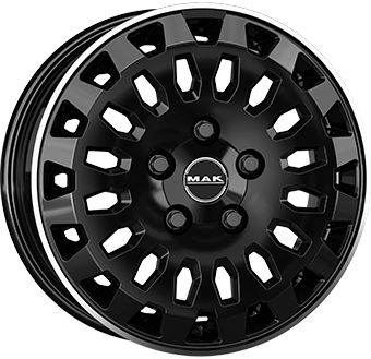 MAK OVERLAND gloss black mirror ring 7.0Jx17 5x120 ET60