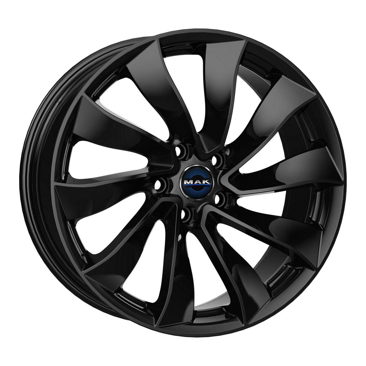 MAK SOLAR gloss black 9.5Jx19 5x114 ET45