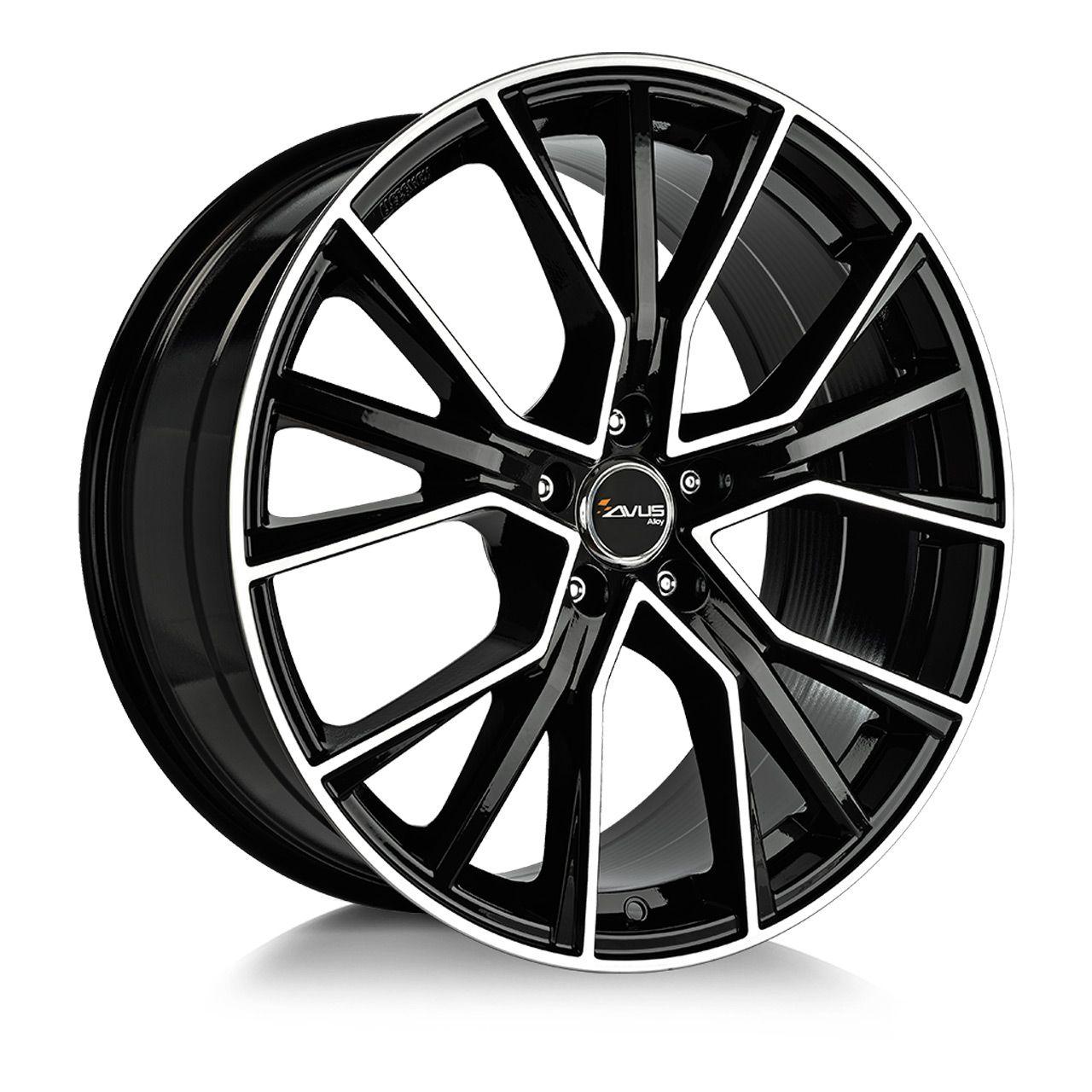 AVUS RACING AF18 black polished 8.0Jx18 5x112 ET48