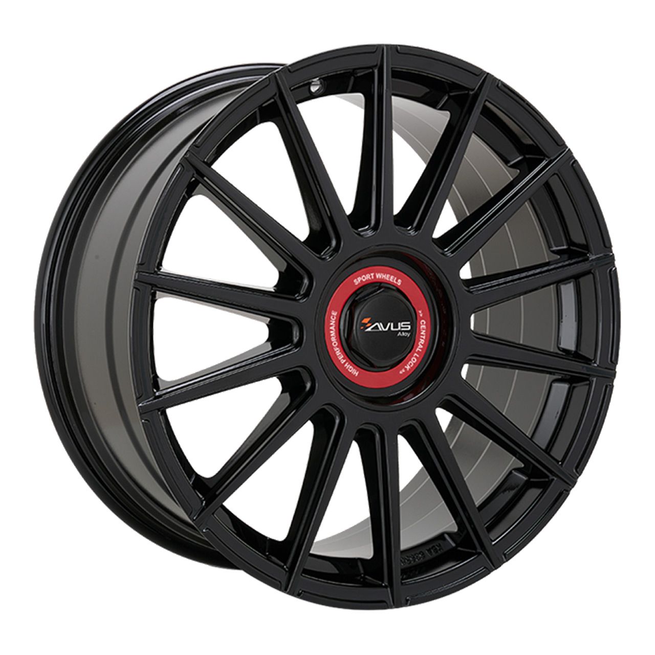 AVUS RACING AC-M09 black cap rosso 8.0Jx18 5x112/120 ET45
