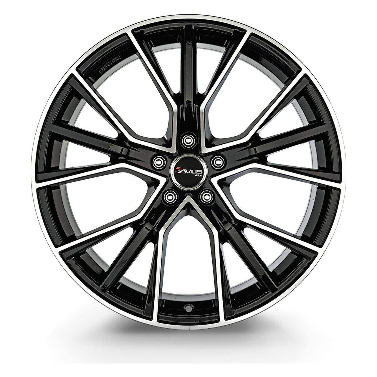 AVUS RACING AF18 black polished 10.0Jx22 5x112 ET21