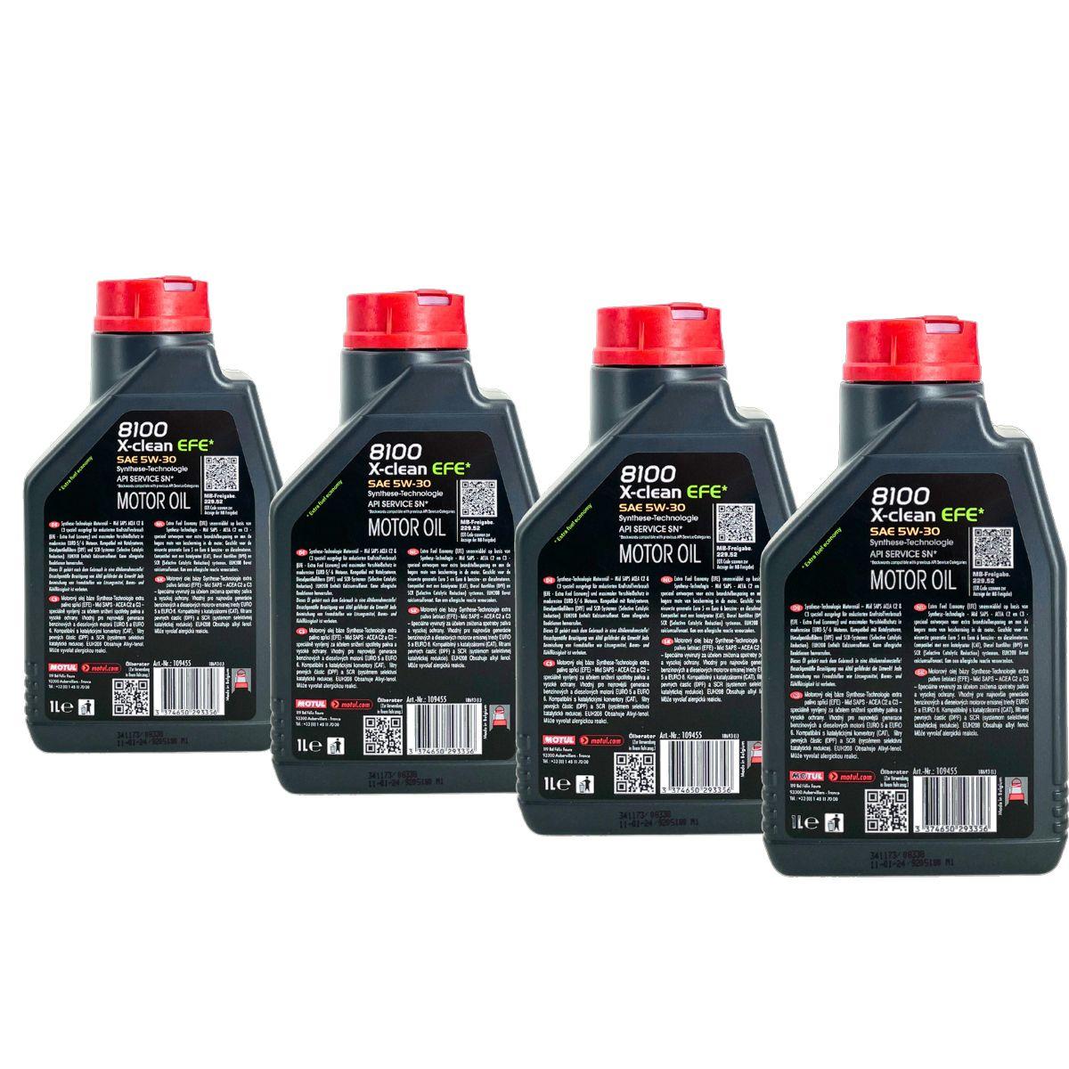 Motul 8100 X-clean EFE 5W-30 4x1 Liter