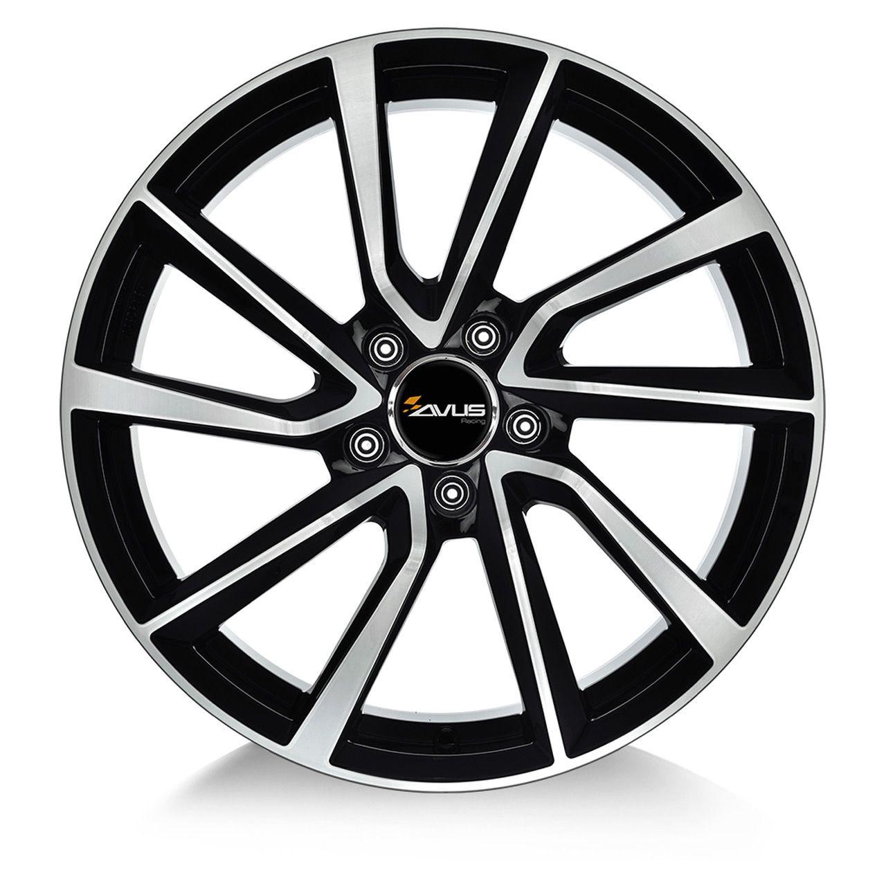 AVUS RACING AC-518 black polished 6.5Jx16 4x098 ET30