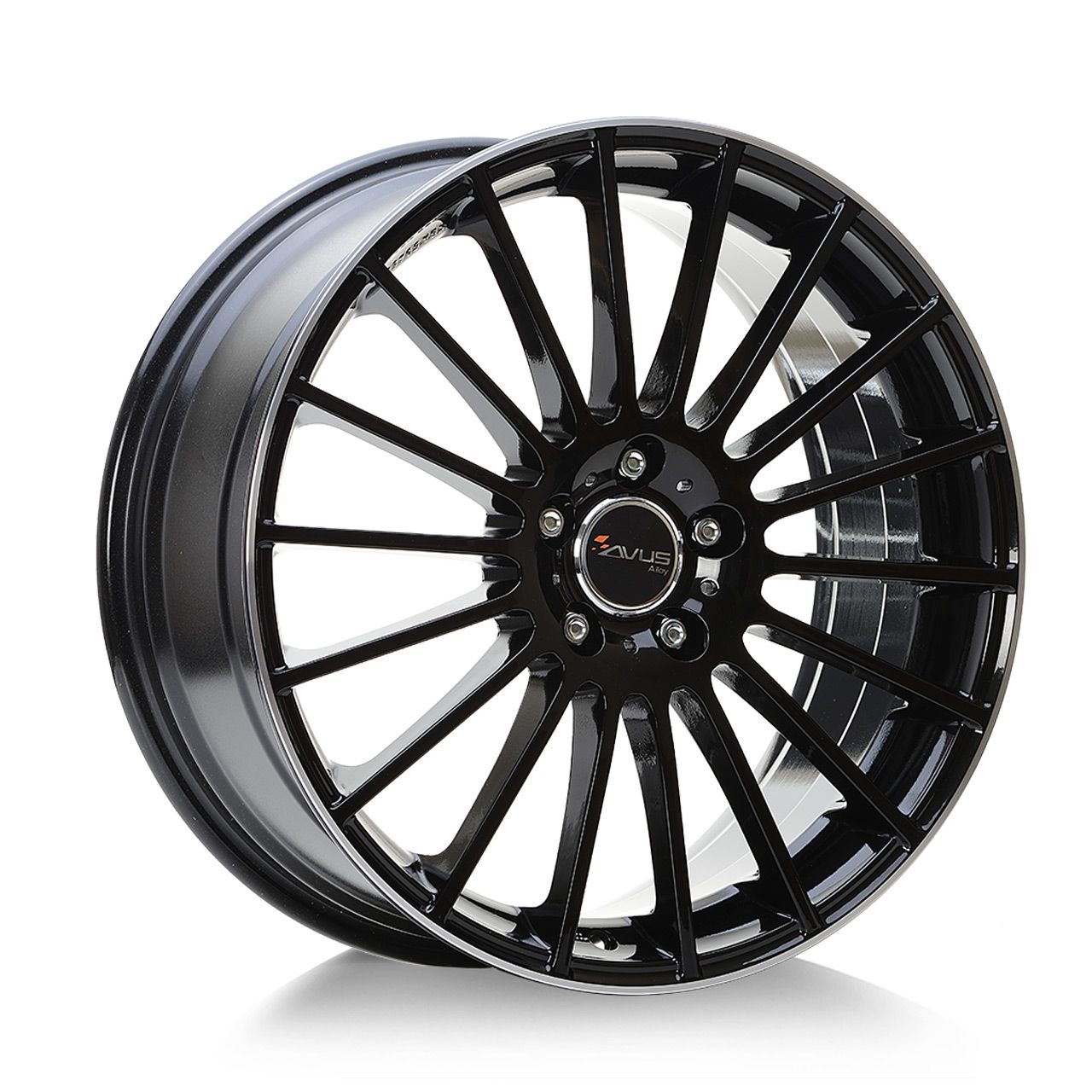 AVUS RACING AC-M03 black polished lip 7.0Jx17 5x105 ET38