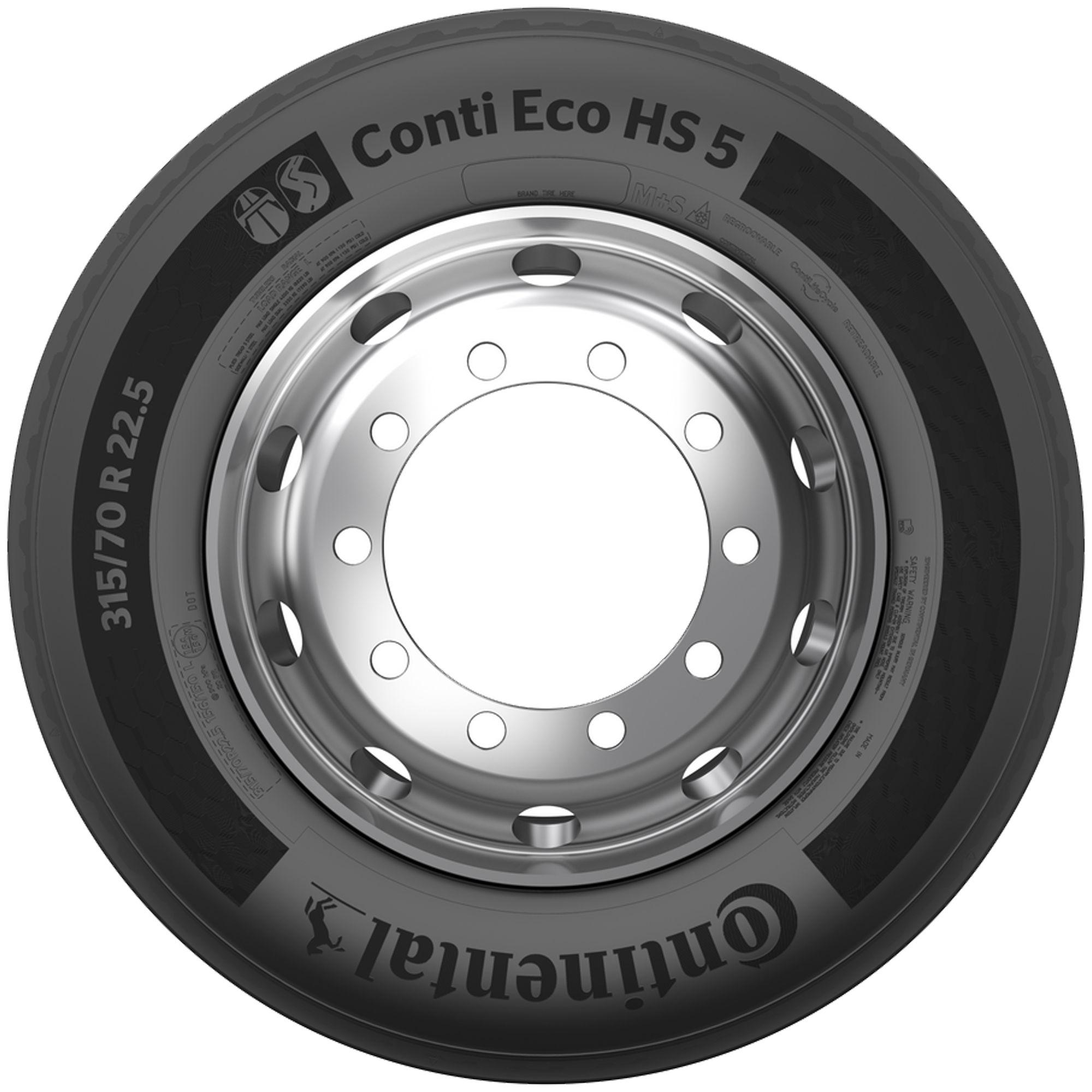 CONTINENTAL 355/50 R 22.5 TL  158K CONTI ECO HS 5 18PR M+S 3PMSF RFID LRJ