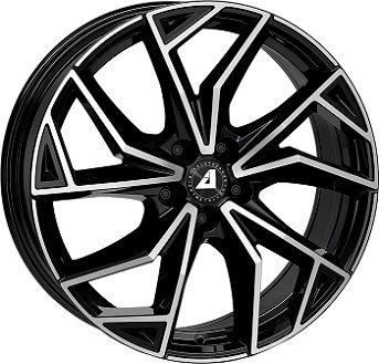ALUTEC ADX.02 4-LOCH diamantschwarz frontpoliert 7.5Jx18 4x108 ET18