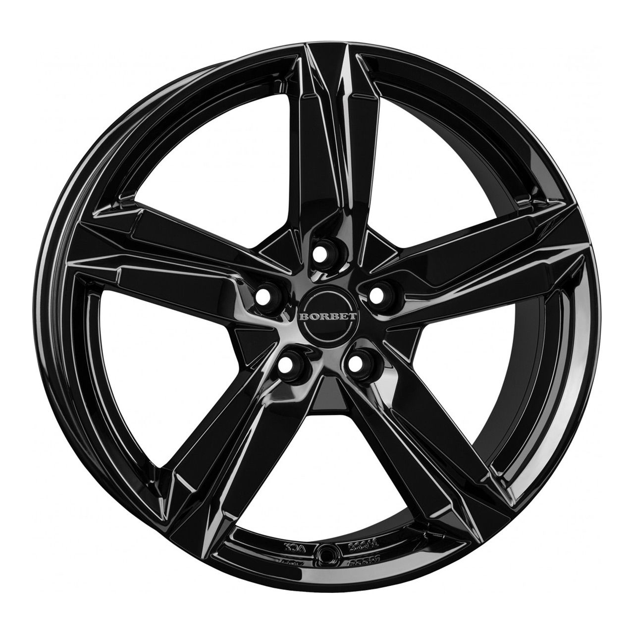 BORBET DESIGN T10 black glossy 7.0Jx17 5x112 ET49