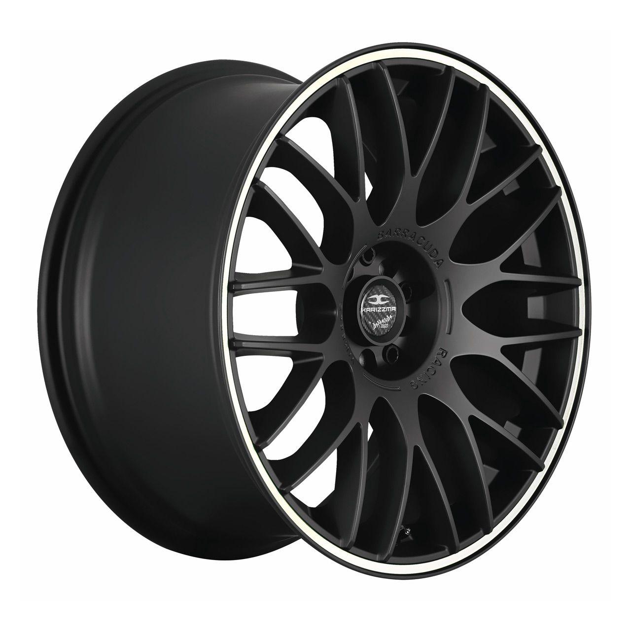 BARRACUDA KARIZZMA mattblack puresports color trim weiss 8.0Jx18 4x100+108 ET38