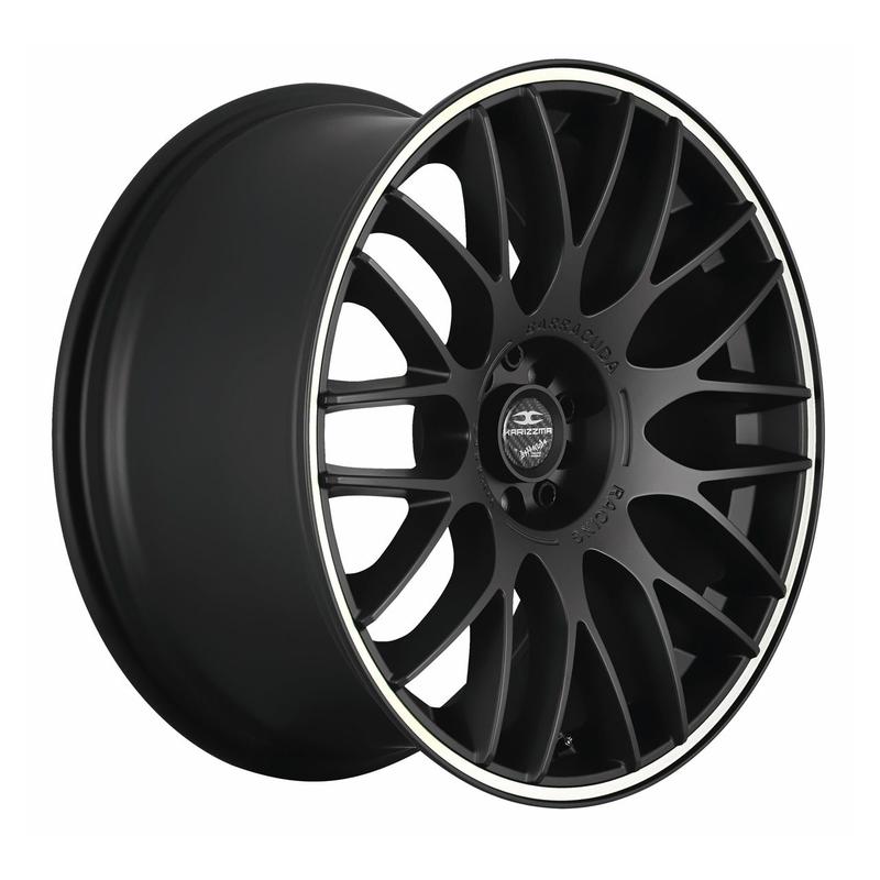 BARRACUDA KARIZZMA mattblack puresports color trim weiss 8.5Jx19 5x112 ET35