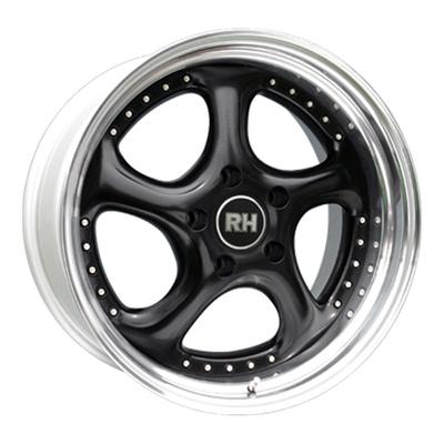 RH TURBO P schwarz Horn hochglanz poliert 8.0Jx18 5x112 ET82