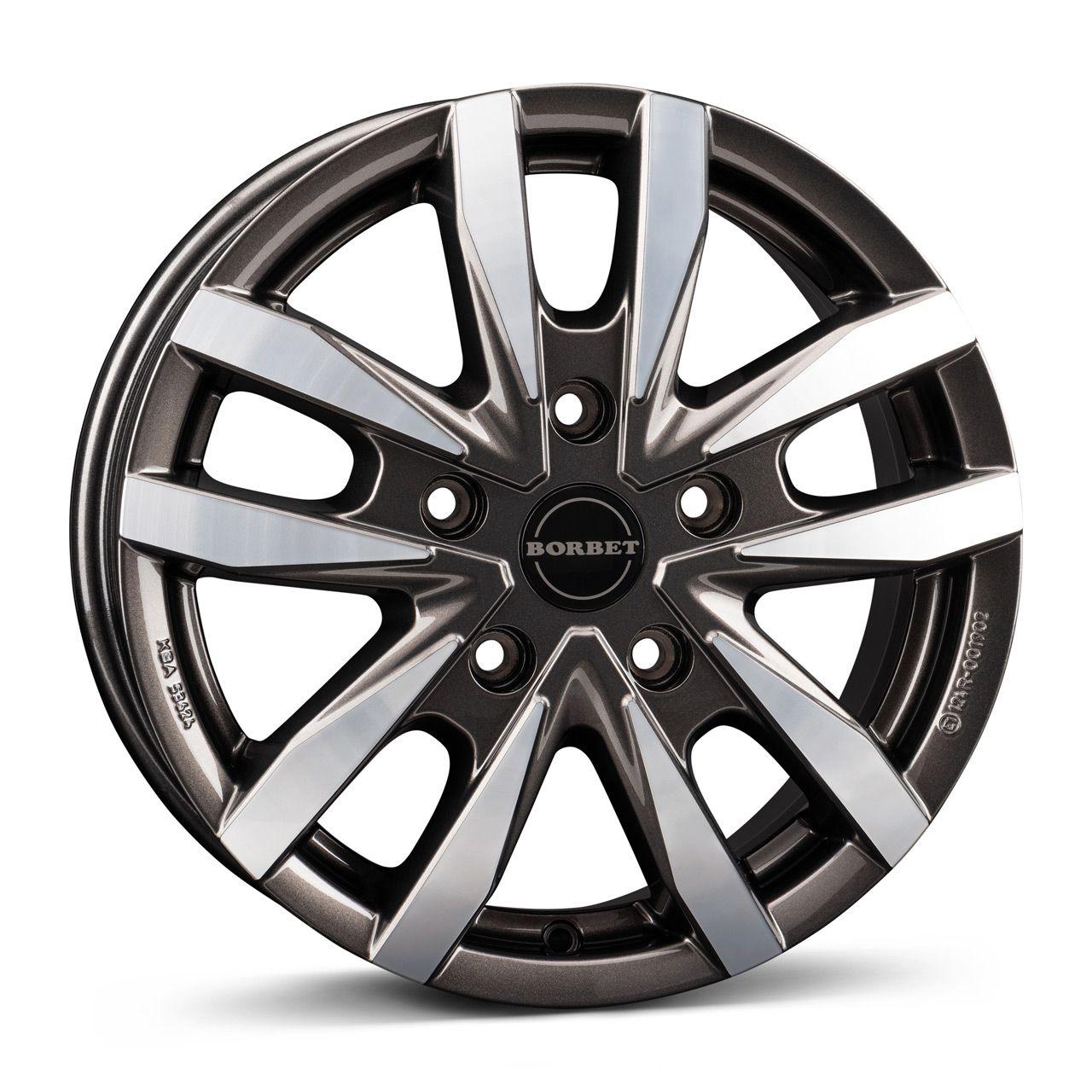 BORBET DESIGN CW5 mistral anthrazit glänzend poliert 7.5Jx18 5x127 ET35