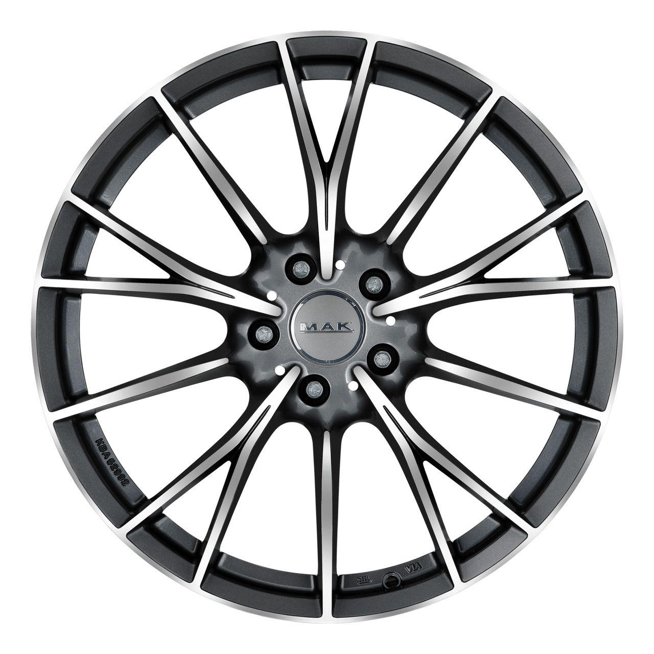 MAK FABRIK gun metal mirror face 8.0Jx20 5x120 ET30
