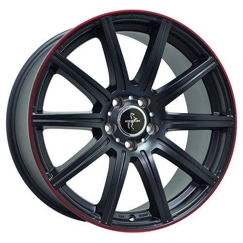 KESKIN WHEELS KT16 DYNAMIC matt black lip red 9.5Jx19 5x112 ET45