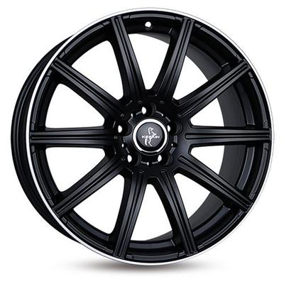KESKIN WHEELS KT16 DYNAMIC matt black lip polish 8.0Jx18 5x112 ET45