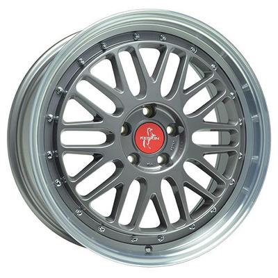 KESKIN WHEELS KT22 RETRO titan grey lip polish 8.5Jx19 5x112 ET45
