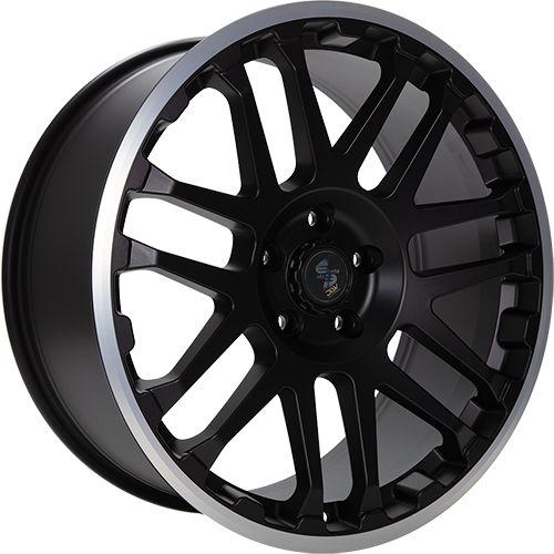ETABETA COMBAT Black matt lip polished 7.0Jx17 5x160 ET55