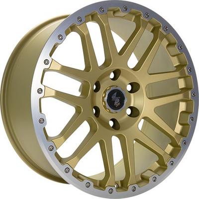 ETABETA COMBAT CV gold matt lip + cap polished 8.0Jx18 5x160 ET50