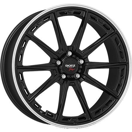 DOTZ SONOMA DARK black matt polished lip 10.5Jx21 5x112 ET20