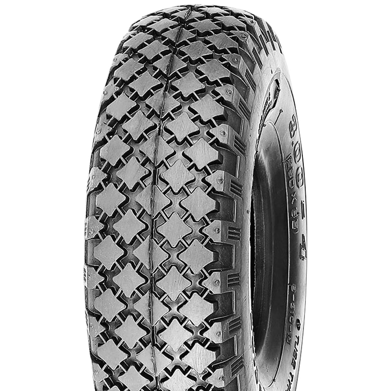 DELI TIRE 3.00 - 4 SET  S-310 (BLOCK) 4PR incl. Schlauch DIN7777 90/90