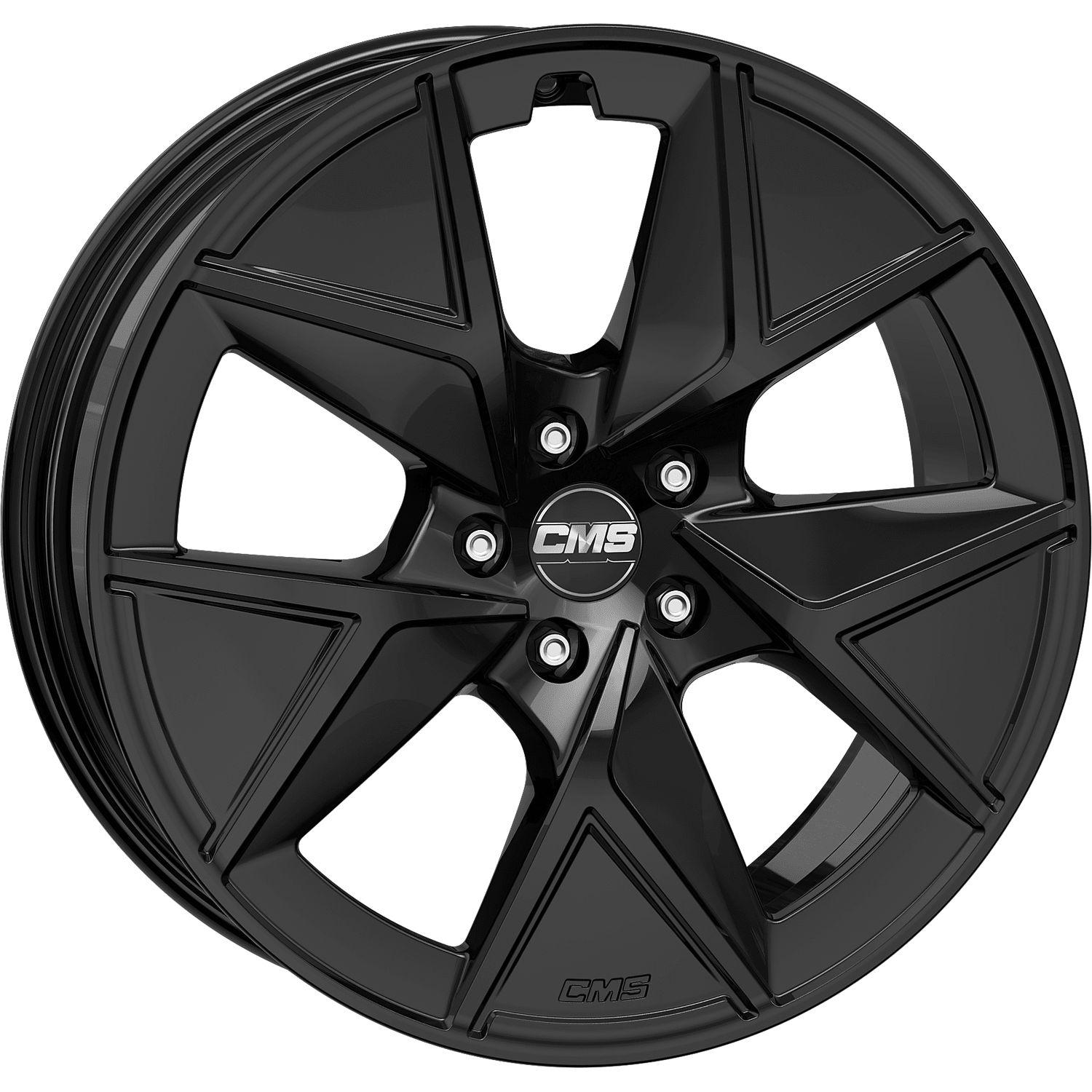 CMS C42 complete black gloss 7.5Jx18 5x108 ET44
