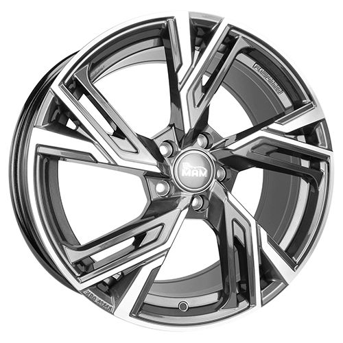 MAM WHEELS MAM RS5 palladium front polished 8.5Jx20 5x120 ET35