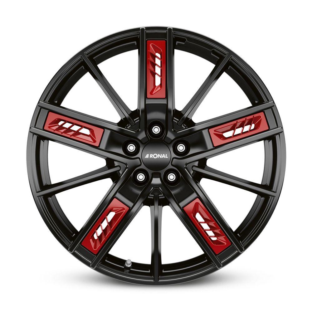 RONAL RONAL R67 RED RIGHT jetblack 8.0Jx18 5x112 ET50