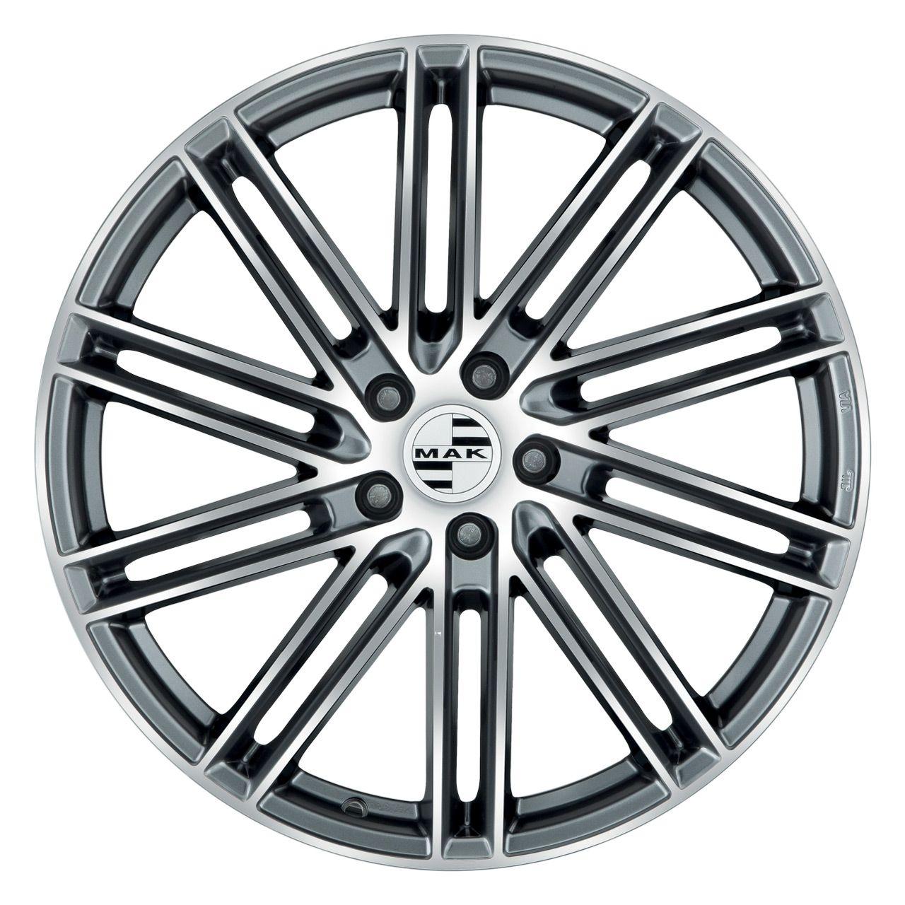 MAK LEIPZIG gun metallic mirror 9.5Jx21 5x130 ET46