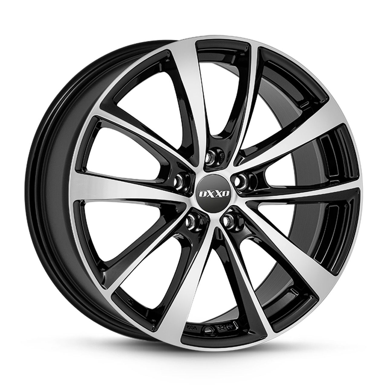 OXXO WHEELS VIDORRA BLACK-5 schwarz poliert 6.5Jx16 5x114.3 ET50