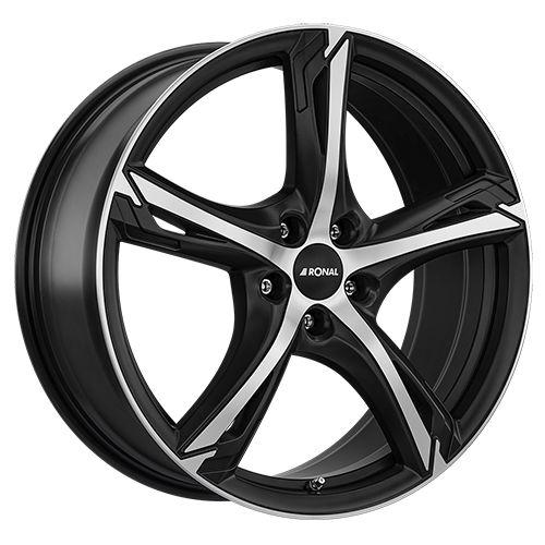 RONAL RONAL R62 jetblack-matt-frontkopiert 7.5Jx17 5x100 ET42