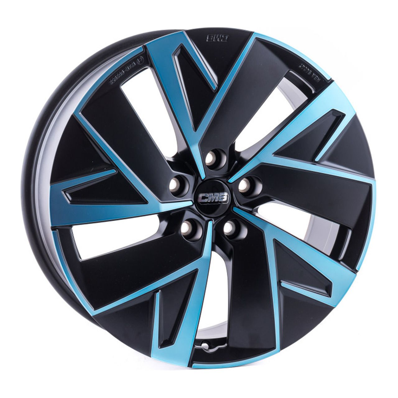 CMS C32-AERO diamond black blue 7.5Jx19 5x112 ET50