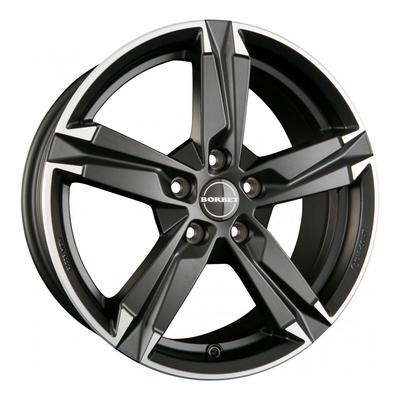 BORBET DESIGN T10 matt black polished 6.5Jx16 5x112 ET42