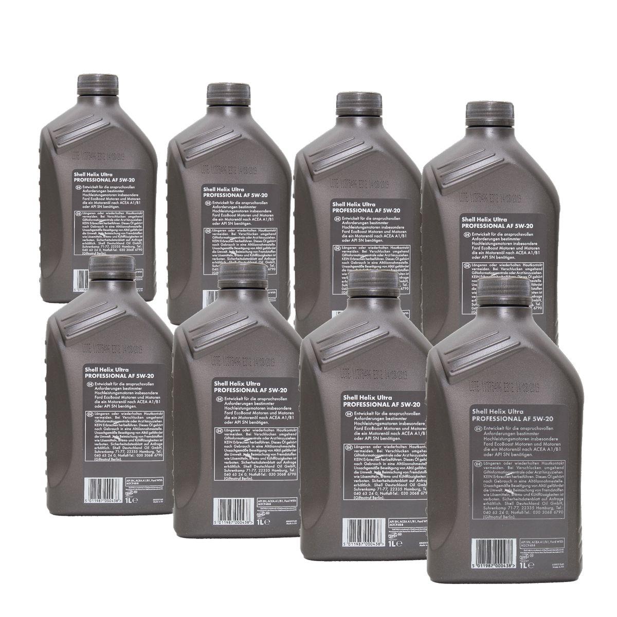 Shell Helix Ultra Professional AF 5W-20 8x1 Liter