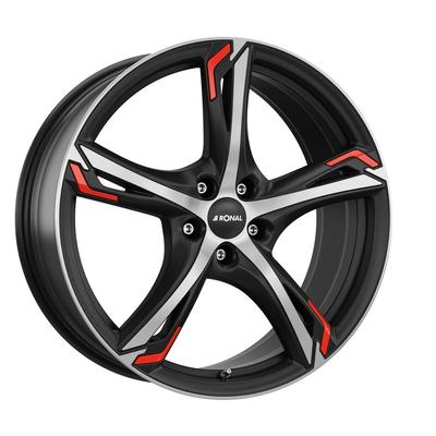 RONAL RONAL R62 RED jetblack-matt-frontkopiert 8.0Jx19 5x112 ET50