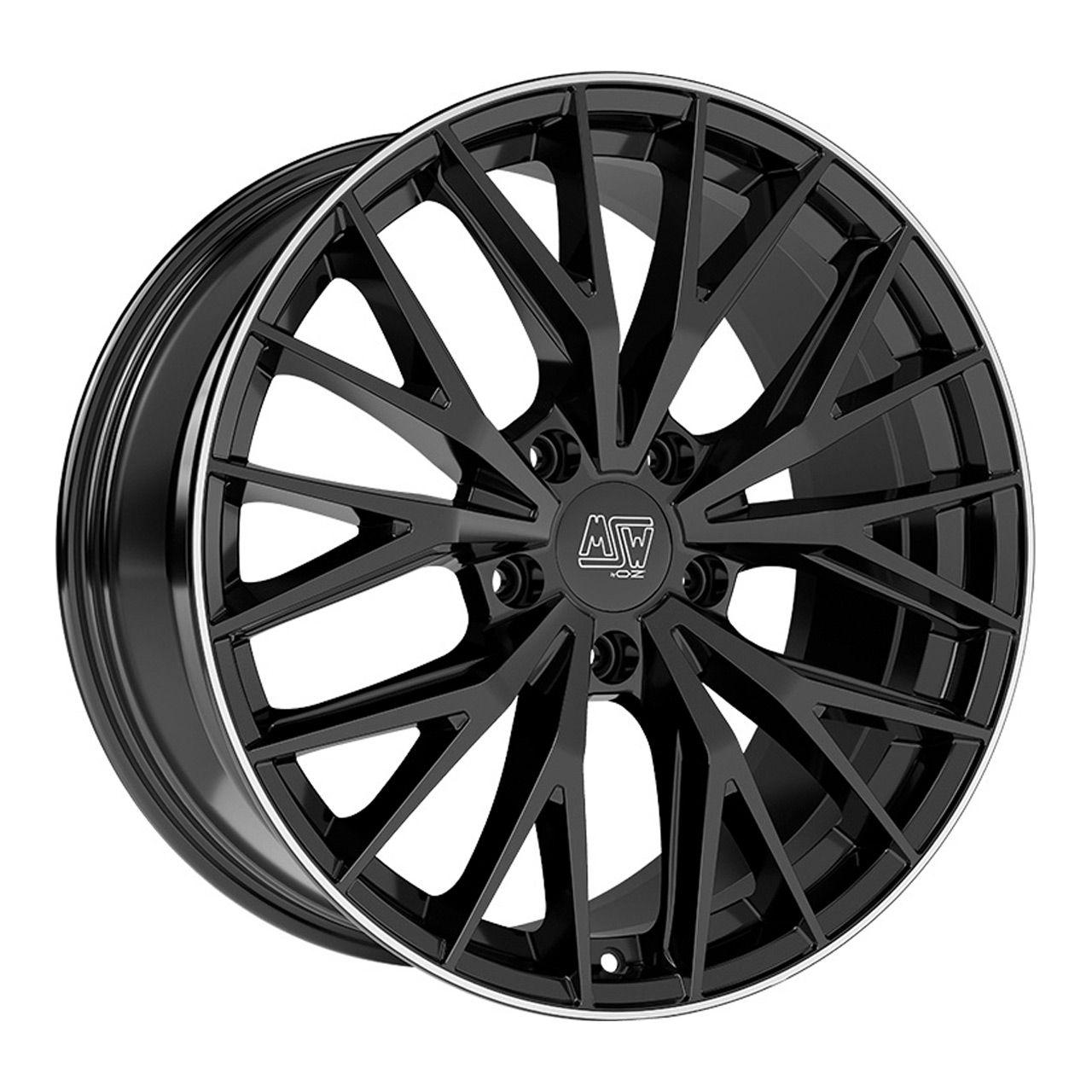 MSW (OZ) MSW 44 gloss black polished lip 10.0Jx20 5x112 ET19