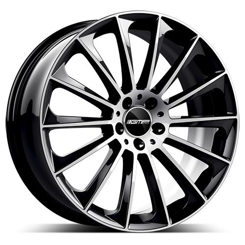 GMP STELLAR schwarz diamantgeschliffen 9.0Jx21 5x120 ET45