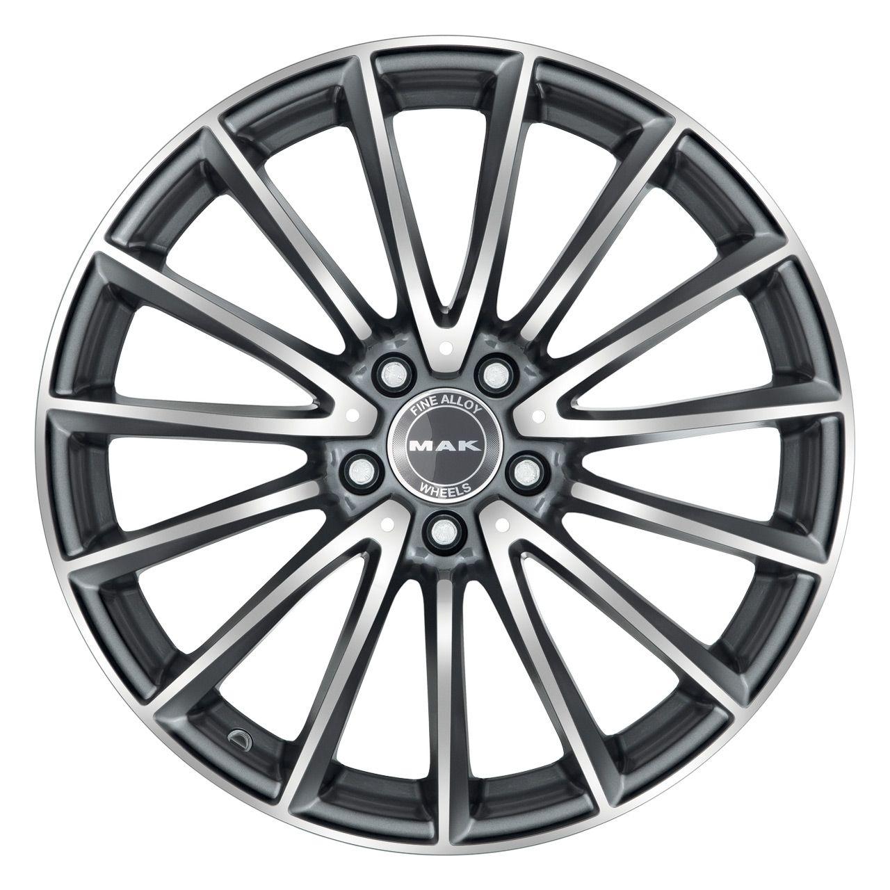 MAK KOMET gun metallic mirror 7.5Jx17 5x112 ET36