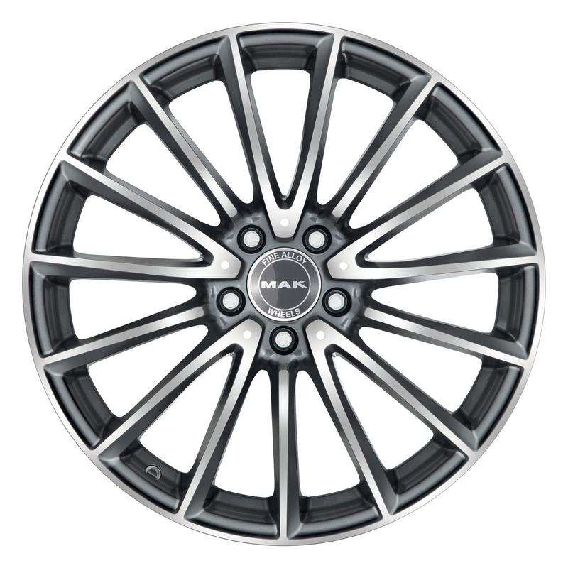 MAK KOMET gun metallic mirror 8.0Jx19 5x112 ET33