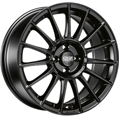 OZ SUPERTURISMO LM matt black + silver lettering 7.5Jx17 4x100 ET35