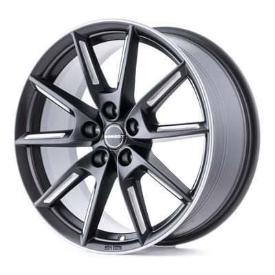 BORBET DESIGN LX19 schwarzmatt poliert mit Edelstahlring 8.0Jx19 5x112 ET50