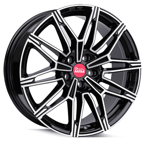 MAM WHEELS MAM B3N black front polished 8.5Jx19 5x112 ET30