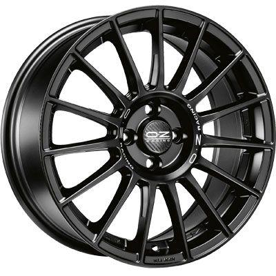 OZ SUPERTURISMO LM matt black + silver lettering 7.5Jx17 4x108 ET40