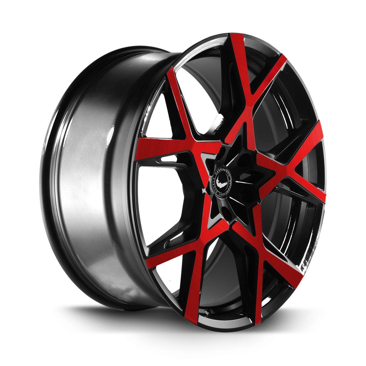 BARRACUDA PROJECT X gloss black flashred 10.0Jx22 5x108 ET40