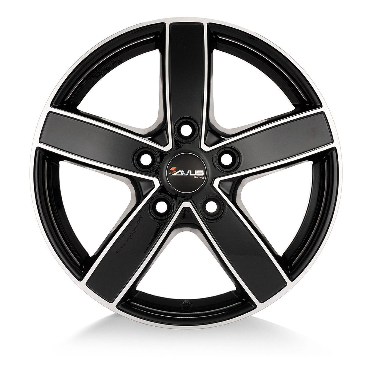 AVUS RACING AC-V51 black polished 6.5Jx16 5x108 ET45