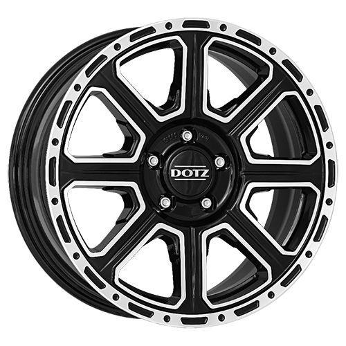 DOTZ KALAHARI DARK schwarz poliert 7.0Jx16 6x139.7 ET24