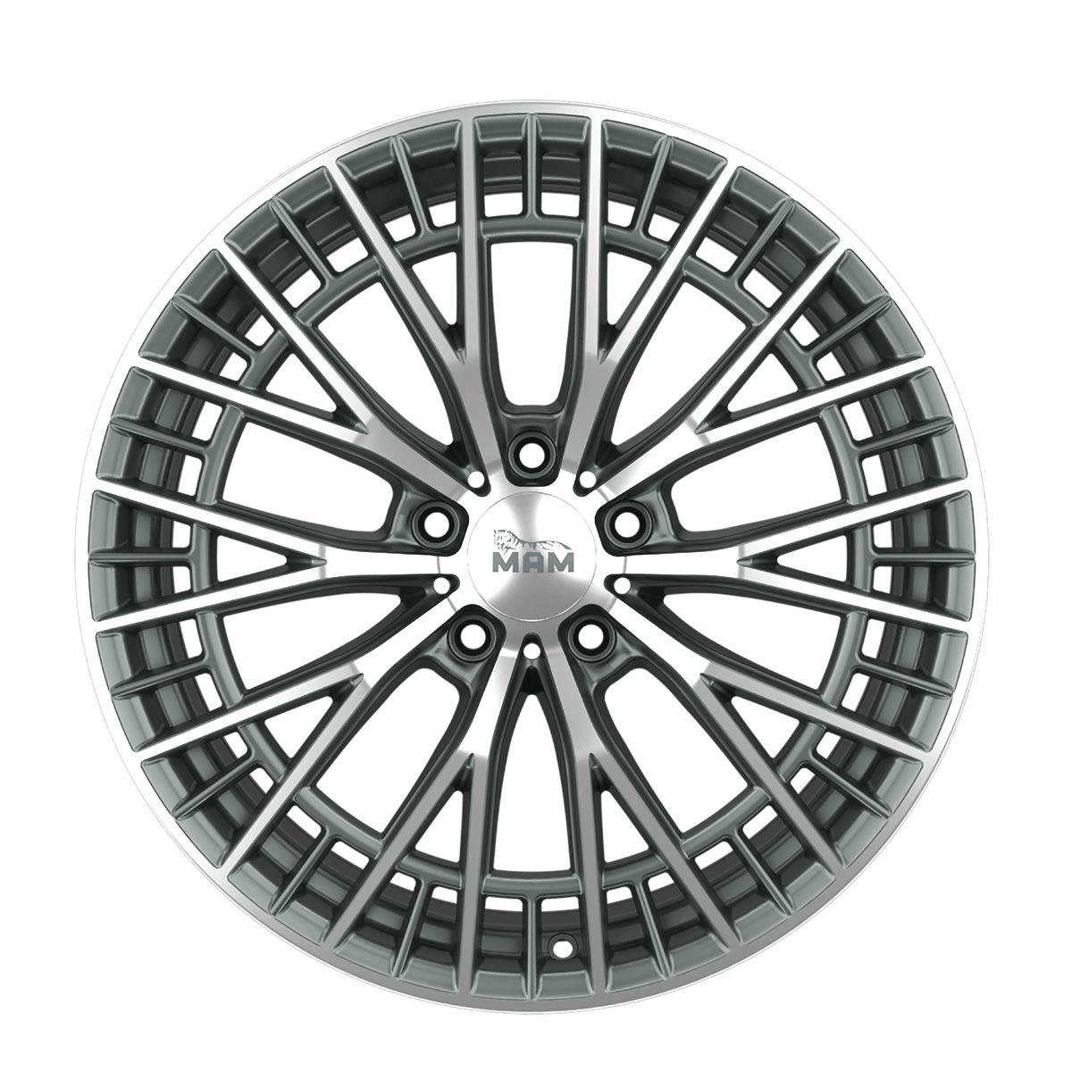 MAM WHEELS MAM GT2 palladium front polished 8.5Jx19 5x114.3 ET35