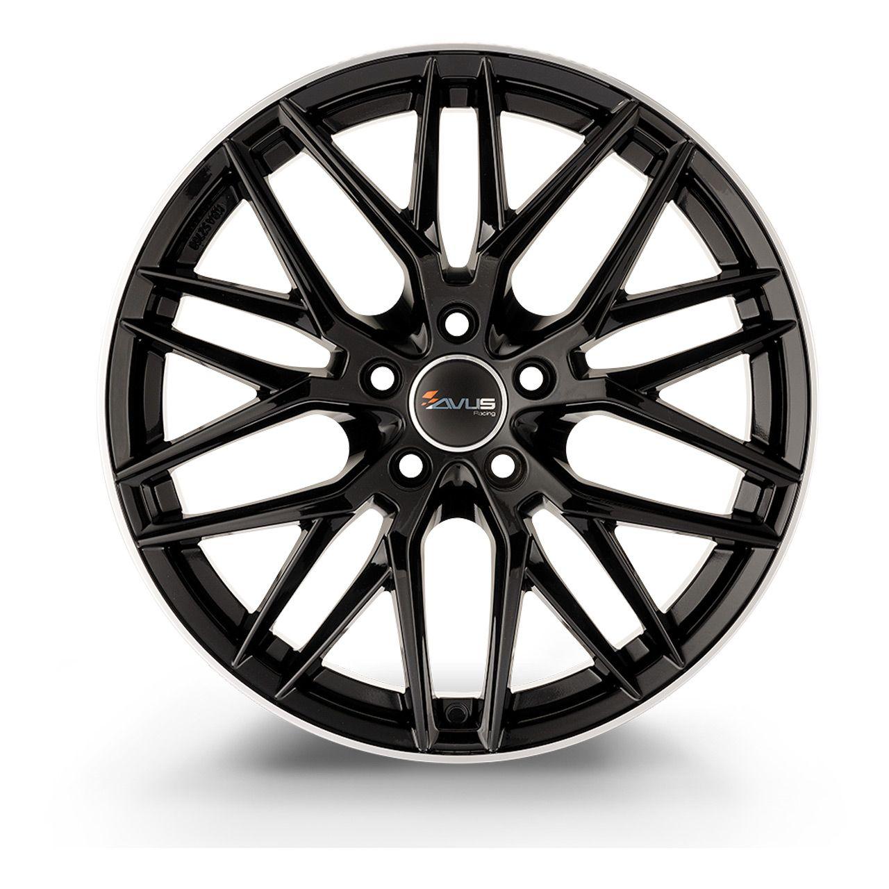 AVUS RACING AF19 black polished lip 7.5Jx17 5x112 ET42
